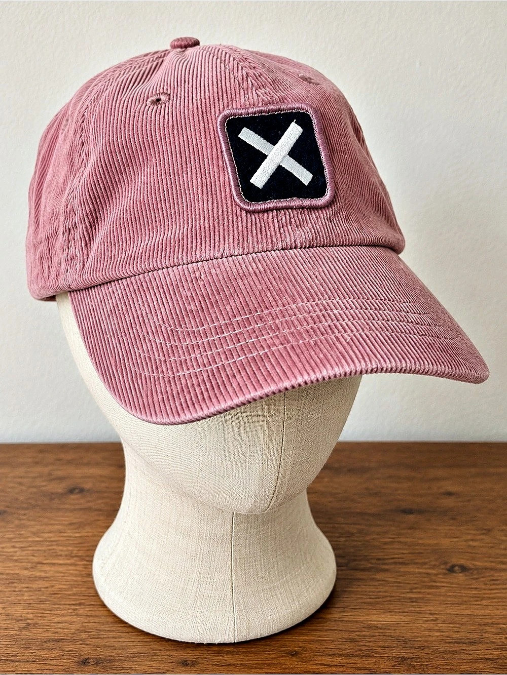 blue banana Corduroy Cap in Pink Like New